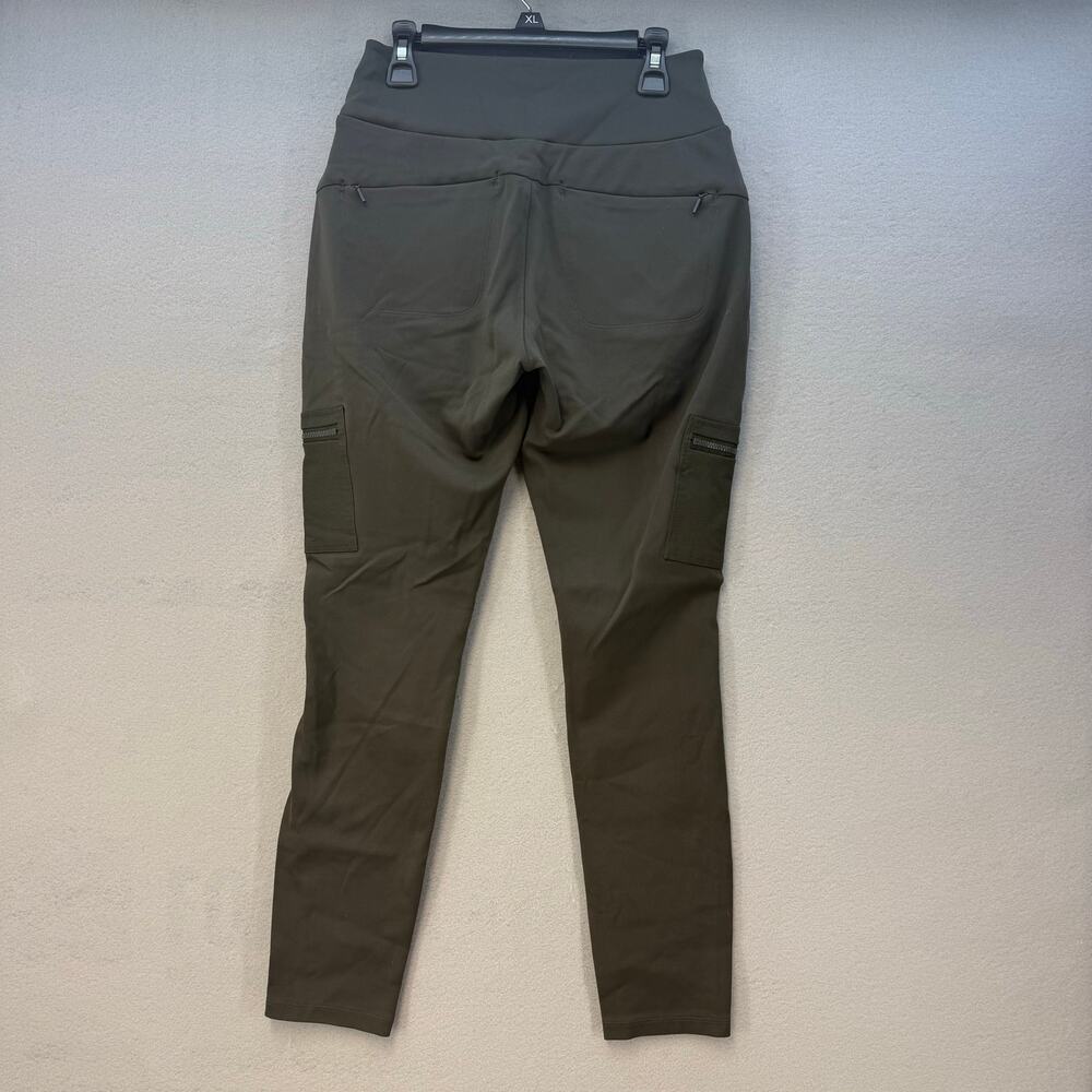 EUC Athleta Headlands Hybrid High Rise Cargo Leggings Women's 4 Olive Green EUC - Picture 2 of 15